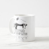 Sewciopath Grappig Naailiefhebber Cadeau-idee Koffiemok (Voorkant links)