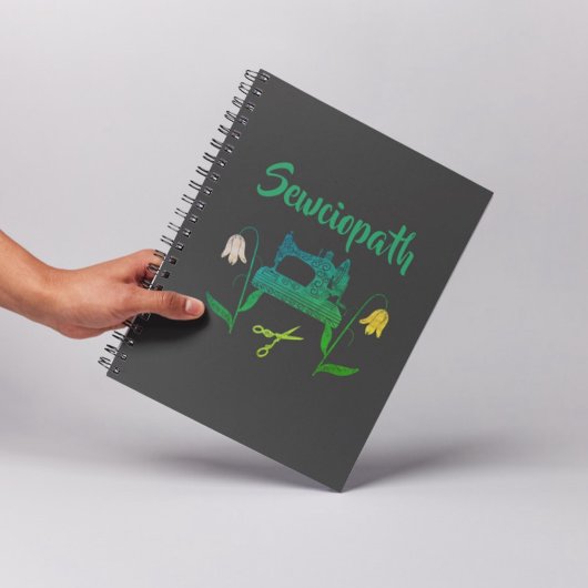 Sewciopath Grappige Quote in Green-naaimachine Planner