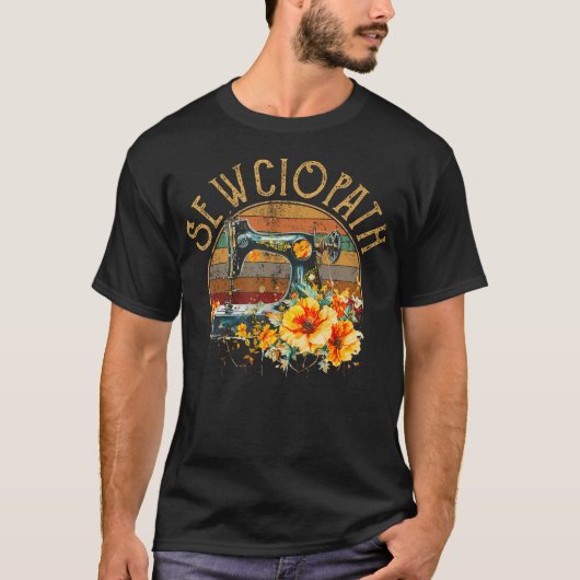 Sewciopath Quilten Naaien T-shirt (Voorkant)