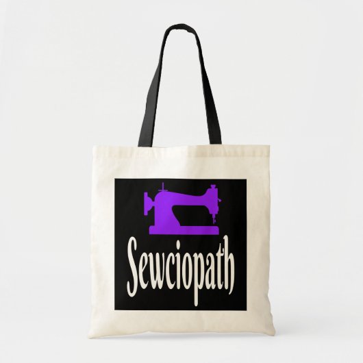 Sewciopath Seamstress Crafting Machine Tote Bag (Voorkant)