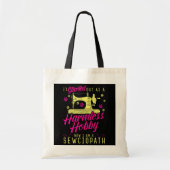 Sewciopath Seamstress Embroider Tote Bag (Voorkant)