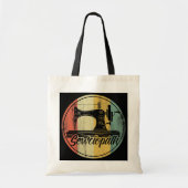 Sewciopath Seamstress Embroider Tote Bag (Voorkant)