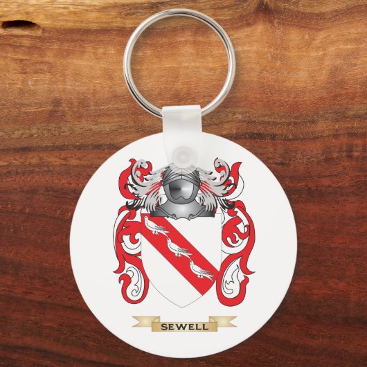 Sewell Coat of Arms (familiekust) Sleutelhanger (Voorkant)