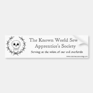 Sewer Apprentice Society Bumpersticker