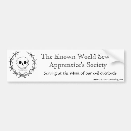 Sewer Apprentice Society Bumpersticker (Voorkant)