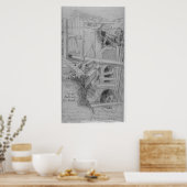 Sewer Building in Bloomsbury, Londen, 1845 Poster (Keuken)