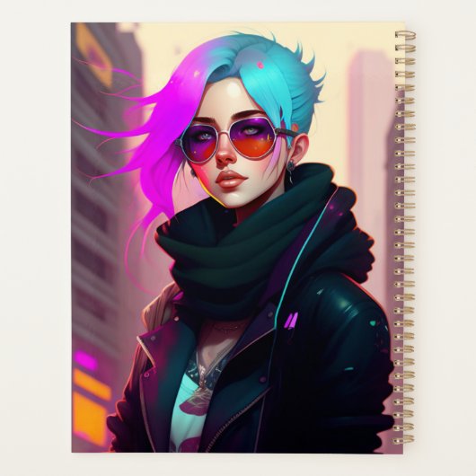 Sewer Emo Punk Lady Planner (Achterkant)