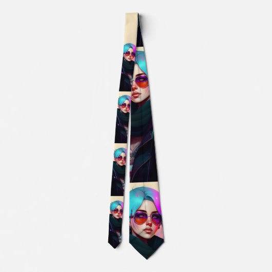 Sewer Emo Punk Lady Stropdas (Achterkant)