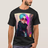 Sewer Emo Punk Lady T-shirt (Voorkant)