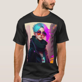 Sewer Emo Punk Lady T-shirt