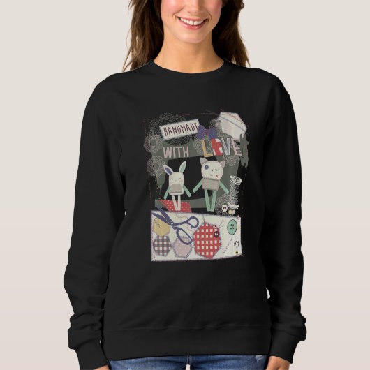 Sewer Love Sewing Machine  Seamstress Quilt Trui (Voorkant)
