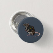 Sewer Punk Rat Ronde Button 3,2 Cm (Voorkant /achterkant)