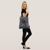 Sewer Punk Rat Tote Bag (Op model)