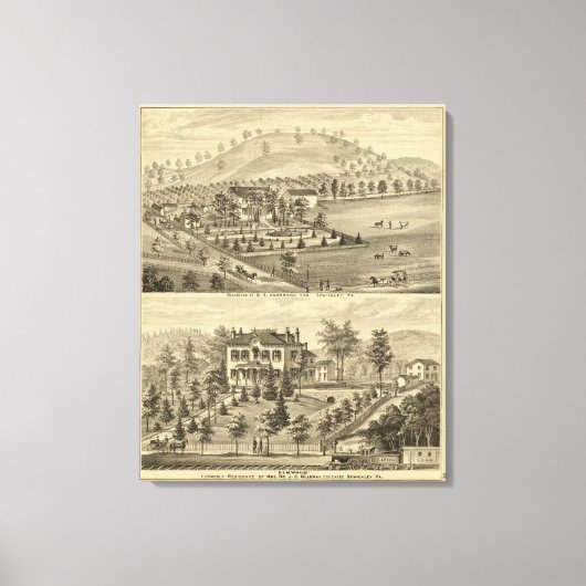 Sewickley Pennsylvania Canvas Afdruk (Voorkant)