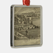 Sewickley Pennsylvania Metalen Ornament (Rechts)