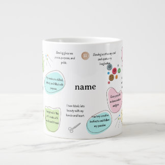 Sewing Affirmations for Crafters | Sewing Quotes Grote Koffiekop