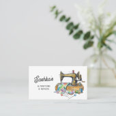 Sewing Alterations & Repairs Colorful Eclectic Visitekaartje (Staand voorkant)