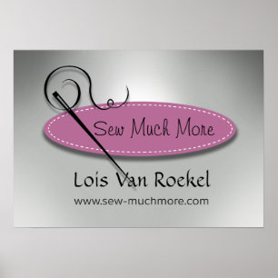 "Sewing Diva" — Seamstress, Dressmaker, Ontwerper Poster