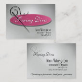 "Sewing Diva" — Seamstress, Dressmaker, Ontwerper Visitekaartje (Voorkant / Achterkant)