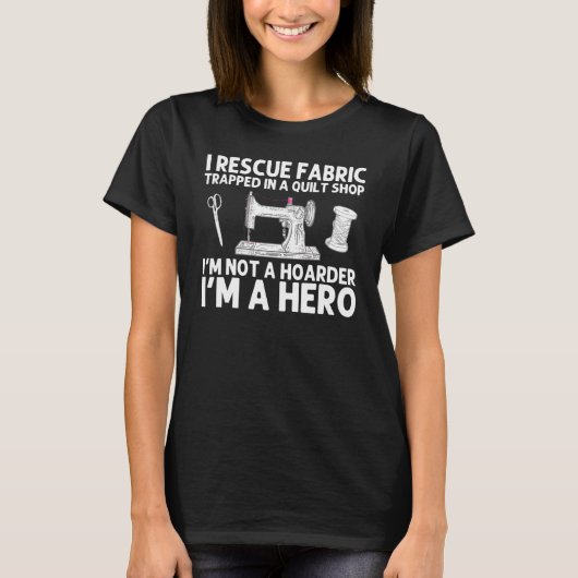 Sewing For Men Women Quilter Seamstress Quilting S T-shirt (Voorkant)