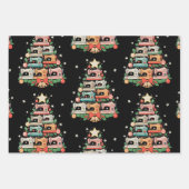 Sewing Machine Christmas Tree Stitch Knit Sew Xmas Inpakpapier Vel (Voorkant)