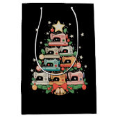 Sewing Machine Christmas Tree Stitch Knit Sew Xmas Medium Cadeauzakje (Voorkant)