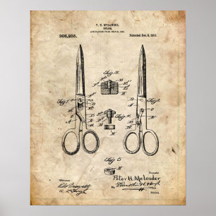 Sewing Machine Patent Poster