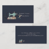 Sewing Machine Scissors Seamstress or Tailor Visitekaartje (Voorkant / Achterkant)