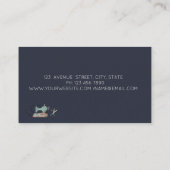 Sewing Machine Scissors Seamstress or Tailor Visitekaartje (Achterkant)