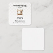 Sewing Machine Vierkante Visitekaartje (Voorkant / Achterkant)