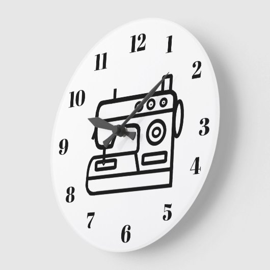 Sewing Machine Wall Clock Grote Klok (Hoek)