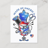 SEWING - Made in America Visitekaartje (Voorkant)
