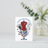 SEWING - Made in America Visitekaartje (Staand voorkant)