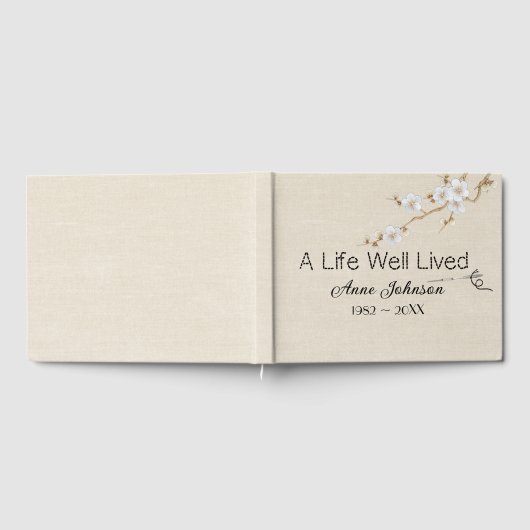 Sewing Needle And Stitches for Memorial Service Gastenboek (Volledig)