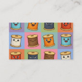 Sewing quilter quilter seamstress thread spools visitekaartje (Voorkant)