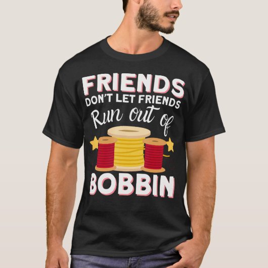 Sewing  Quilting Friends - Sewer Quilters Novelty  T-shirt (Voorkant)