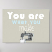 Sewing quote poster (Voorkant)