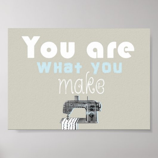 Sewing quote poster (Voorkant)