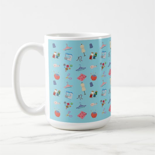 Sewing Theme Mug Koffiemok (Links)
