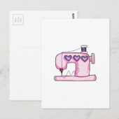 SEWINGMACHINE BRIEFKAART (Voorkant / Achterkant)