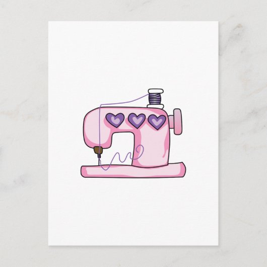 SEWINGMACHINE BRIEFKAART (Voorkant)