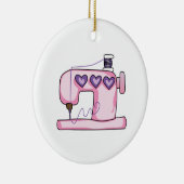 SEWINGMACHINE KERAMISCH ORNAMENT (Rechts)