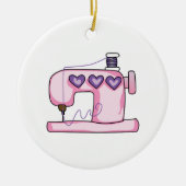 SEWINGMACHINE KERAMISCH ORNAMENT (Voorkant)