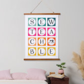 Sewteachable Colorful Squares Hangend Wandkleed (Slaapkamer)