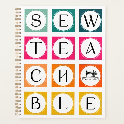 Sewteachable Colorful Squares Planner (Voorkant)