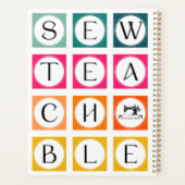 Sewteachable Colorful Squares Planner (Achterkant)