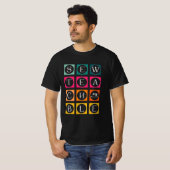 Sewteachable Colorful Squares T-shirt (Voorkant volledig)
