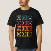 Sewteachable Colorful Squares T-shirt (Voorkant)