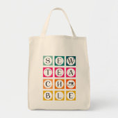 Sewteachable Colorful Squares Tote Bag (Voorkant)