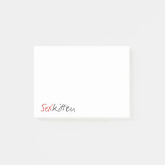 Sex Kitten 4x3 Post-it® notes